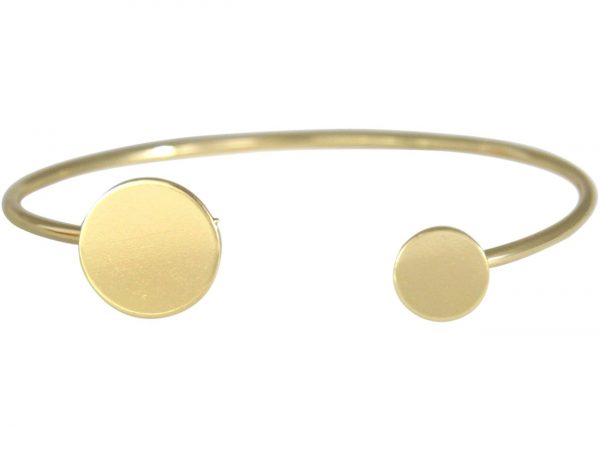 Gemshine - Damen - Armband - Armreif - Gold - Design - Kreis - Rund - Scandi - Minimalistisch - Geometrisch - Design