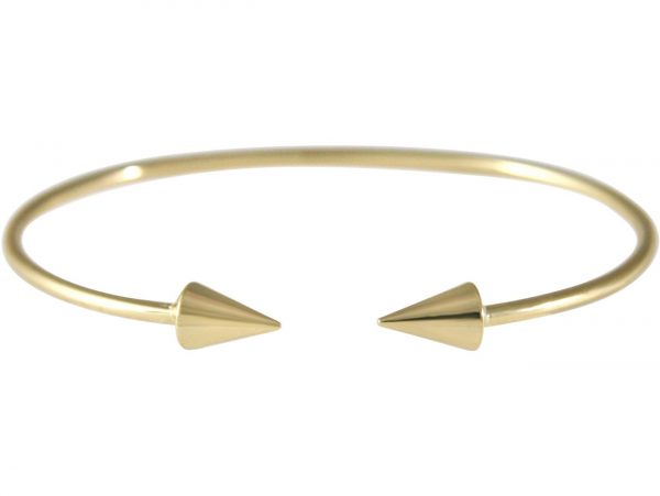 Gemshine - Damen - Armband - Armreif - Gold - Kegel - Kugel - Scandi - Minimalistisch - Geometrisch - Design