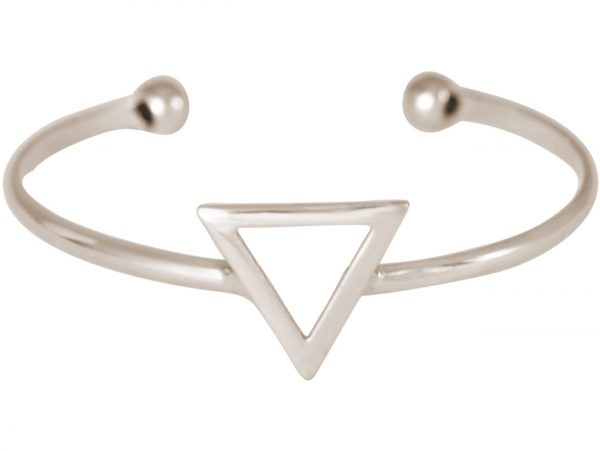 Gemshine - Damen - Armband - Armreif - Silber - Design - Dreieck - Scandi - Minimalistisch - Geometrisch - Design