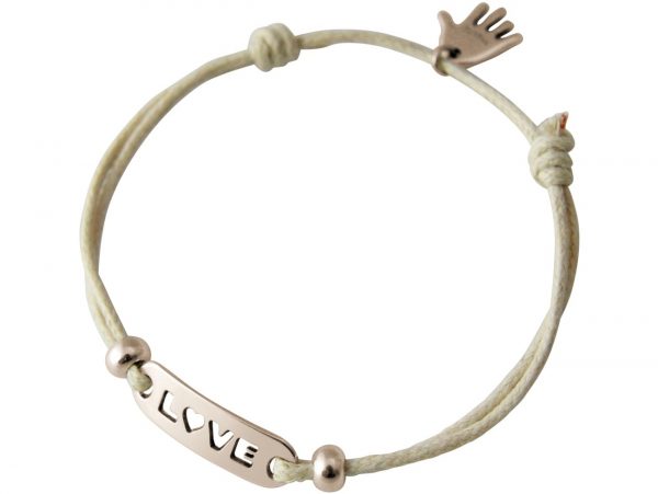 Gemshine - Damen - Armband - WISHES - LOVE - Silber - Nude – Bild 3