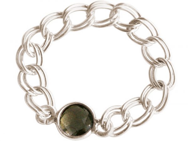 Gemshine - Damen - Ring - 925 Silber - Rauchquarz - Braun - Beweglich - Geschmeidig