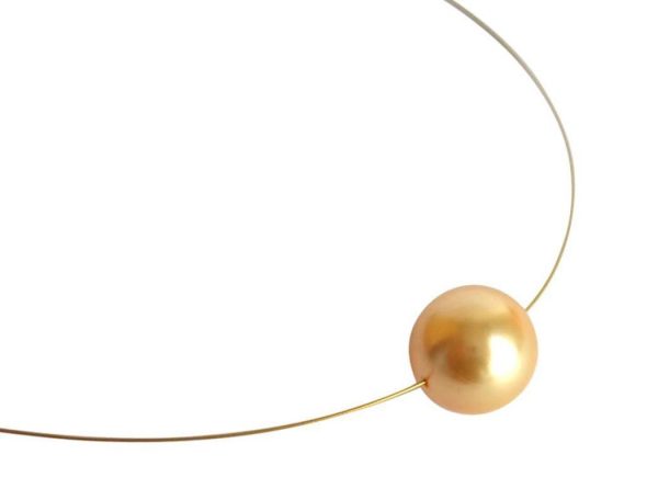 Gemshine - Damen - Halskette - Perle - *Gold* - Vergoldet - 45 cm – Bild 4