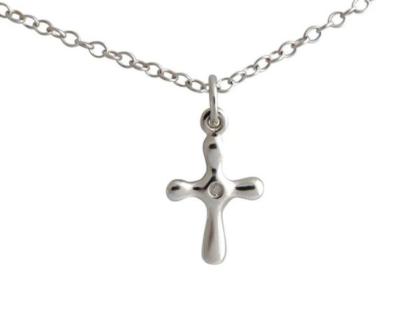 Gemshine - Damen - Halskette - Diamant - 925 Silber - Kreuz – Bild 4