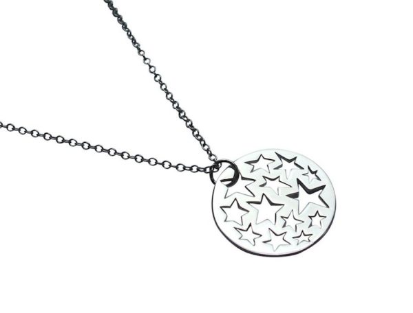 Gemshine - Damen - Halskette - Anhänger - 925 Silber - Sternen Konstellation - 2,5 cm