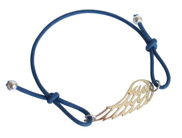 Gemshine - Damen - Armband - KNOTS WINGS - 925 Silber - Blau - Größenverstellbar