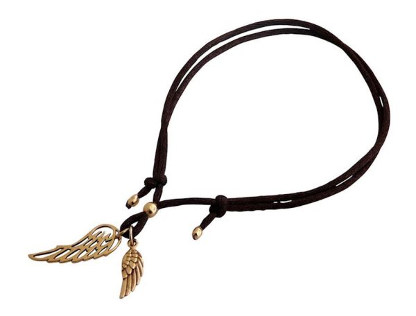 Gemshine - Damen - Armband - WINGS - Bronze - Braun - Größenverstellbar