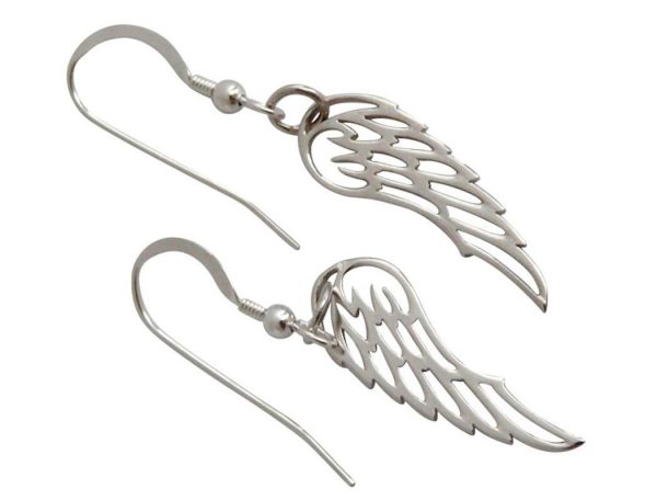 Gemshine - Damen - Ohrringe - WINGS - 925 Silber - 3 cm – Bild 3