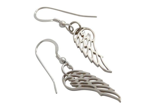 Gemshine - Damen - Ohrringe - WINGS - 925 Silber - 3 cm – Bild 5